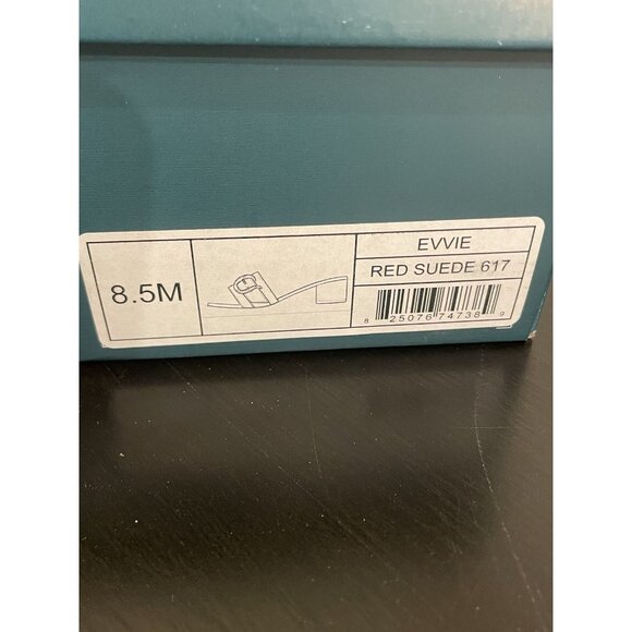 Aerosoles Womens Dress Shoes Size 8.5 Evvie Red Suede 617 Heels NEW Leather - Picture 8 of 10